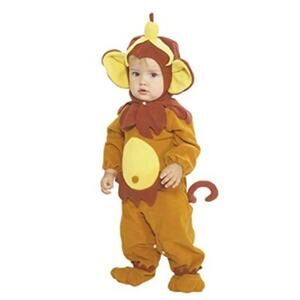 Rubie's Monkey Costume NEW‎ 0-6 mo Brown Yellow